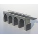 Viadukt 4 oblouky kamenný š.mostovky 75mm